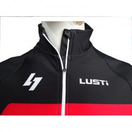 Ανδρικά ισοθερμικά Fleece Lusti power stretch Black-red
