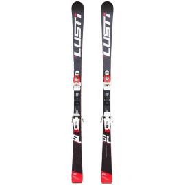 Πολύ ελαφρώς χρησιμοποιημένα πέδιλα σκι Lusti FR Slalom FIS Race Titanium + Δέστρα Vist VSP + Carve plate Speedcom Din 3-10