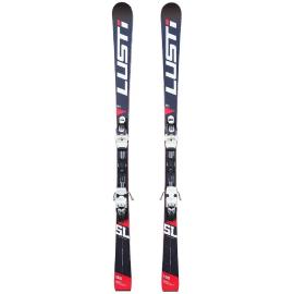 Πολύ ελαφρώς μεταχειρισμένα πέδιλα σκι Lusti RT Slalom Race Titanium + Δέστρα Vist VSP + Carve plate Speedcom Din 3,5-11