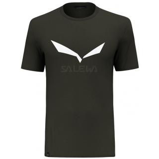 Ανδρικά ορειβατικά μπλουζάκια Salewa Solidlogo Dri-Rel dark-olive